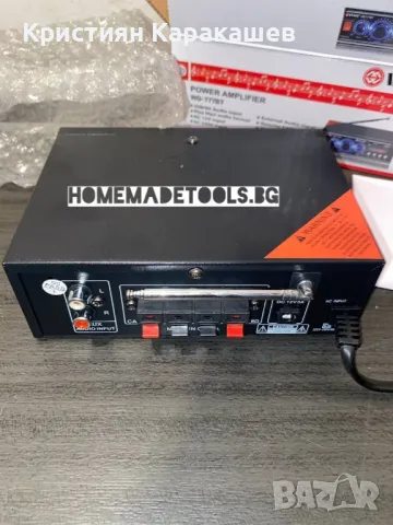 Мини стерео усилвател SN-777BT Bluetooth USB, снимка 3 - Ресийвъри, усилватели, смесителни пултове - 48419638