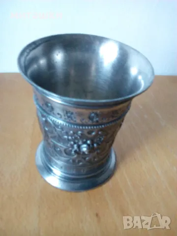 Чаша бокал домакинско сребро, снимка 3 - Антикварни и старинни предмети - 47687921