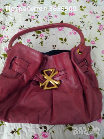 Елегантна чанта от естествена кожа.Интересен цвят, снимка 7 - Чанти - 41726938