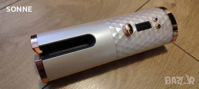 Немска автоматично въртяща се безжична керамична маша за коса - розова , снимка 14 - Преси за коса - 48434964