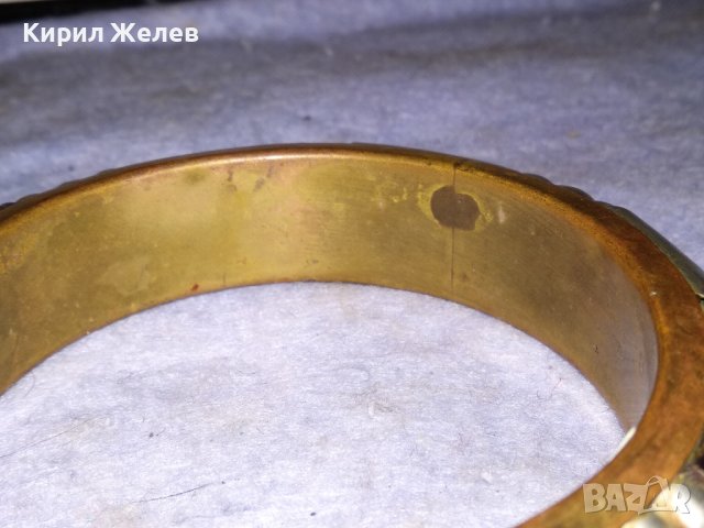 СТАРИННА БРОНЗОВА АЗИАТСКА ТРАДИЦИОННА ЕТНО ГРИВНА с РЕЗБОВАН РОГ и ПОСРЕБРЕНИ ЕЛЕМЕНТИ 73681, снимка 11 - Антикварни и старинни предмети - 41102343