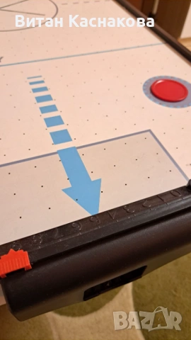  Продавам отлично запазена Игра “Air Hockey“ с крачета, 142x62.3x79см, снимка 3 - Образователни игри - 53811502