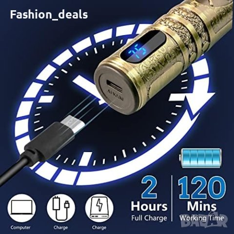 Нов Професионален тример Електрическа самобръсначка машинка за подстригване на коса Мъже Подарък, снимка 6 - Тримери - 41892972