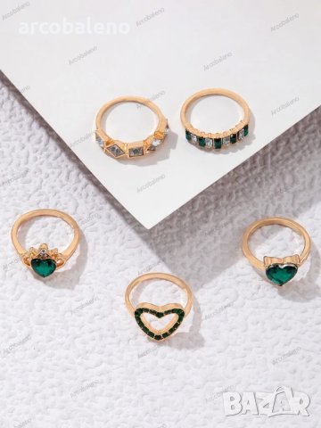 Дамски моден комплект бижута(пръстени), 3модела - 023, снимка 11 - Пръстени - 41292813