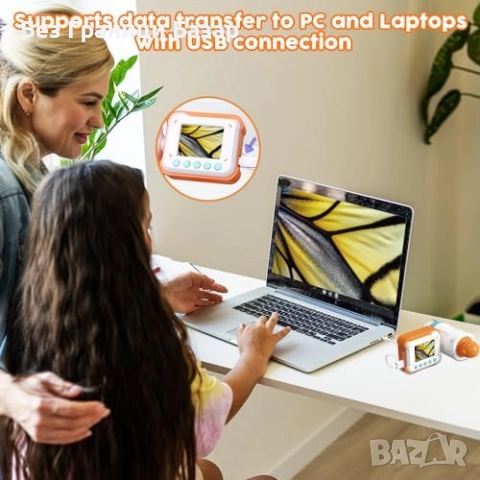 Нов Образователен Микроскоп 1000x за Деца с Екран и Светлина Играчка, снимка 6 - Образователни игри - 51488352