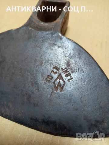 Соц Стара Ръчно Кована Мотика 0.900 кг. Номер 3., снимка 5 - Антикварни и старинни предмети - 49261909