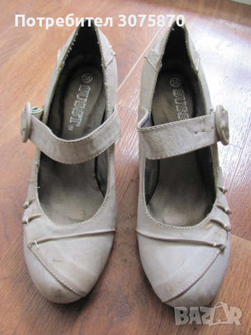 Нови обувки - 38 номер - беж, снимка 3 - Дамски обувки на ток - 36326277