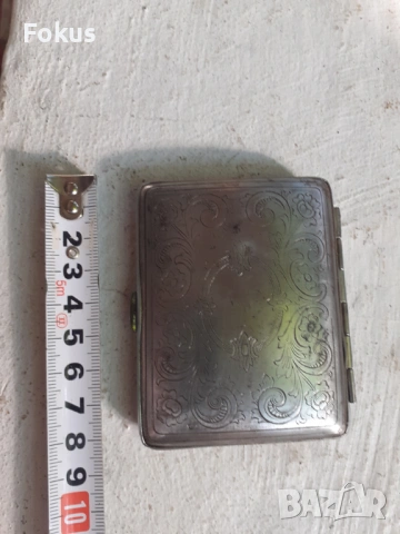 Стара малка гравирана табакера, снимка 5 - Антикварни и старинни предмети - 53461050