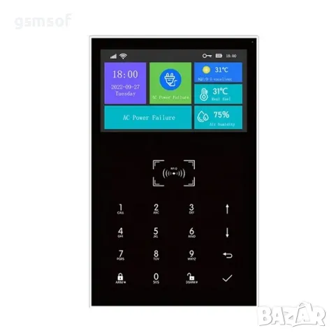 GSM WIFI алармена система за дом, вила, офис G-109 Smartlife, Tuya, снимка 6 - Други - 47535787