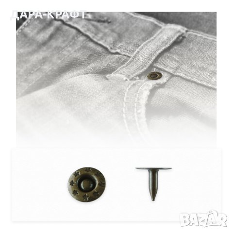 Рапиди за дънки /затяжка/ - 9,5мм - Неръжда - 10бр, снимка 5 - Други - 42230282