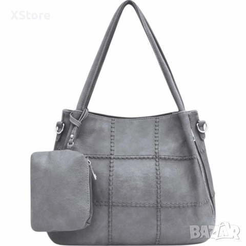 Елегантна и практична дамска чанта с включено портмоне, снимка 7 - Чанти - 52585194