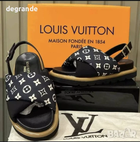 Louis Vuitton черни сандали