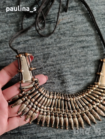 Колиета тип чокър / бижутерска връв и велур , снимка 5 - Колиета, медальони, синджири - 44726108