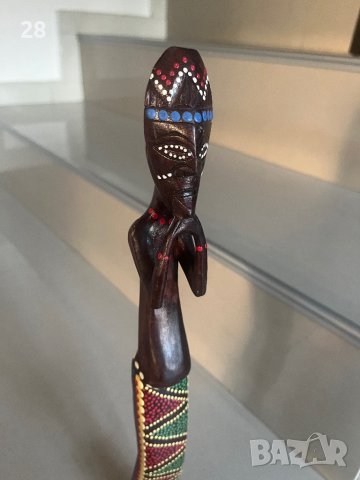 Дървена статуетка ръчна изработка, снимка 1