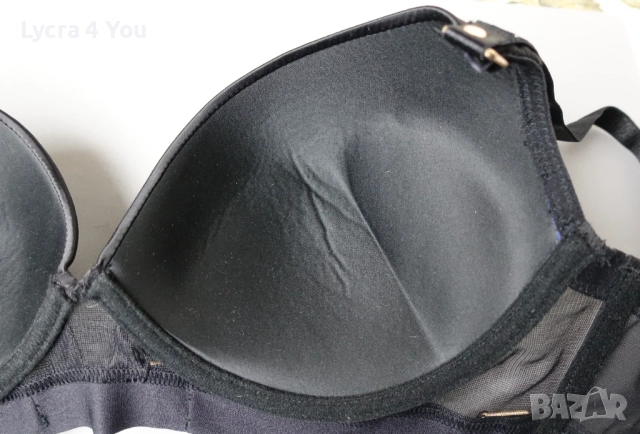 Censored 80 D страхотен черен сутиен с обемни чашки, снимка 8 - Бельо - 51727024