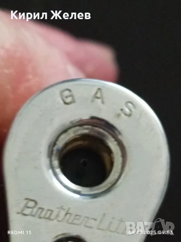 Стара запалка BROTHER LITE GAS добро състояние иска зареждане за КОЛЕКЦИОНЕРИ 50645, снимка 2 - Запалки - 50958843