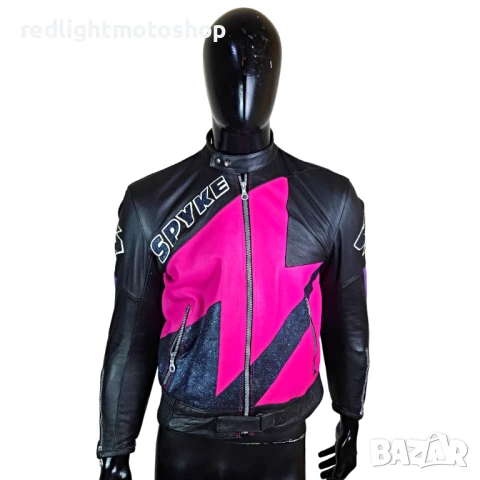 📌 5141 Spyke – Мъжко кожено мото яке | КАТО НОВО – размер 48 – 160 лв.