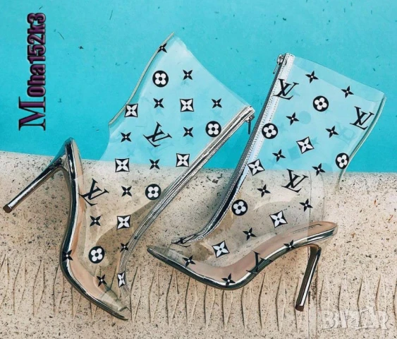 боти на ток louis vuitton , снимка 2 - Дамски боти - 50999481