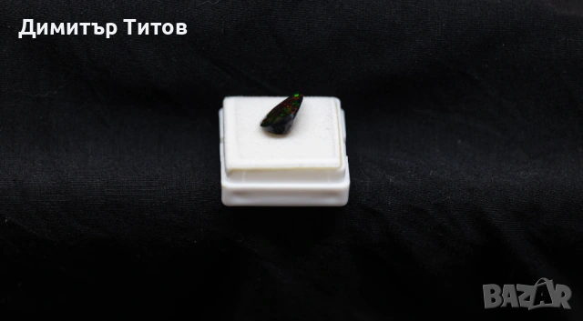 3.46кт Натурален Черен Опал, снимка 6 - Колиета, медальони, синджири - 53738150