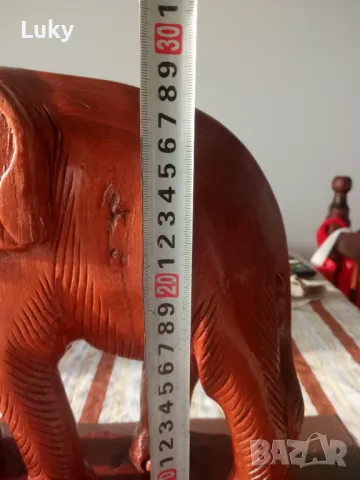 Азиатски слон-статуетка.Дърворезба., снимка 8 - Статуетки - 47572155