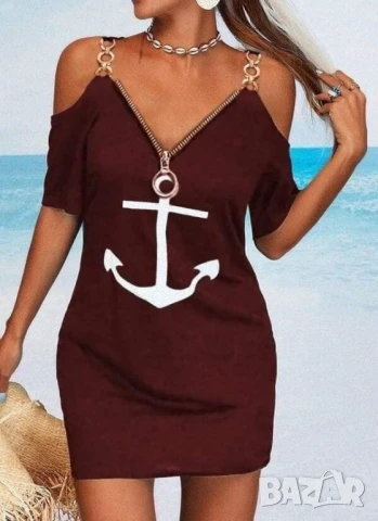 Дамска рокля на едро, снимка 4 - Рокли - 51149274