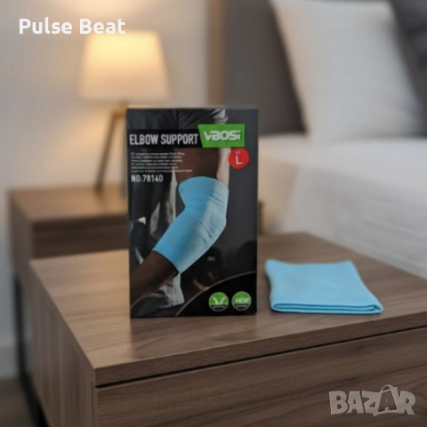 Удобен и дишащ еластичен бинт за облекчаване на болки и натоварвания в лакътя Elbow Support, снимка 5 - Други - 52375875