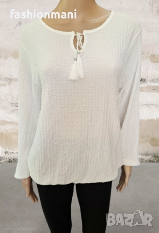 Елегантна блуза с ластик - код 1242