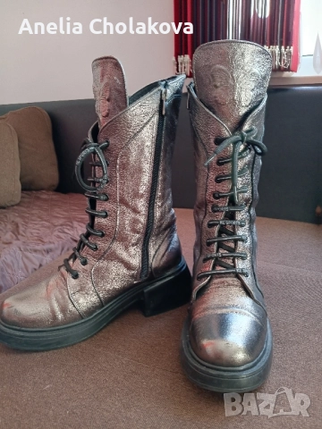 Боти естествена кожа