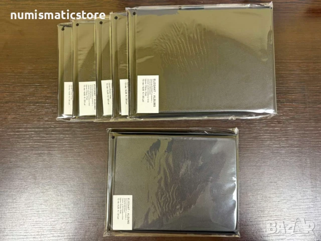 Класьор ELEGANT за 240 монети до 29 мм с 10 листа , черен , снимка 3 - Нумизматика и бонистика - 51121373