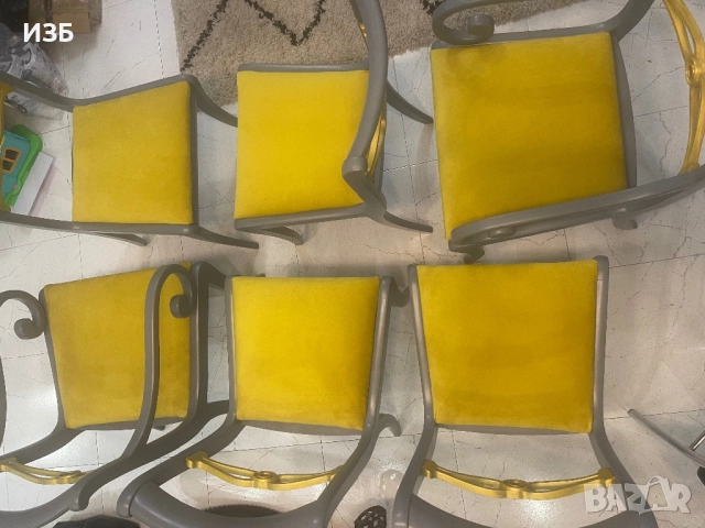 Промоция+подарък !Обновени столове от махагоново дърво, снимка 12 - Столове - 50731598