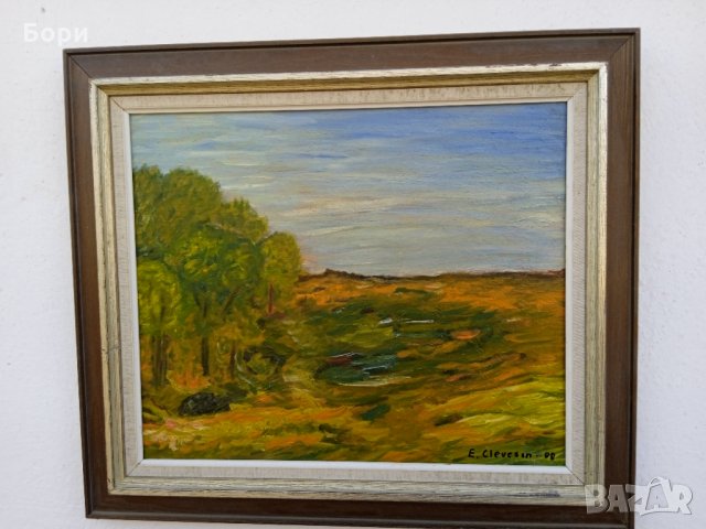 Стара картина платно/подписана/маслени бои /1