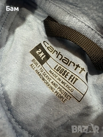 Оригинално мъжко горнище Carhartt размер ХХЛ, снимка 4 - Суичъри - 52324033