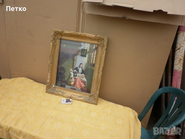 Голям  автентичен  гоблен, снимка 6 - Антикварни и старинни предмети - 53148414