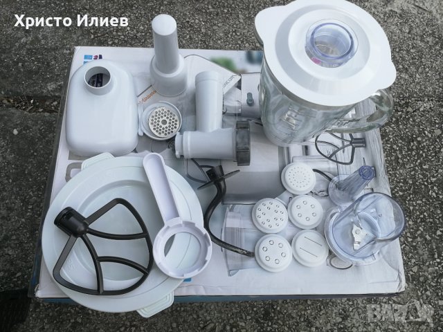 Кухненски робот Sencor 1000W Планетарен миксер Блендер Машина за паста Чопър, снимка 15 - Кухненски роботи - 41962705