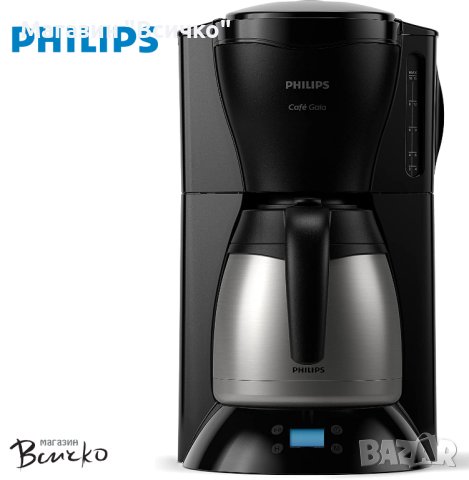 Програмируема кафе машина Philips HD7549/20 Gaia с термо кана, черна