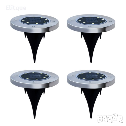 Соларна градинска лампа 8 LED, снимка 6 - Соларни лампи - 52684574