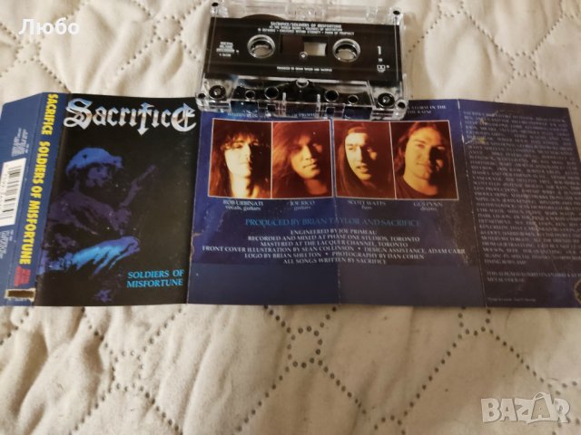 Sacrifice – Soldiers Of Misfortune , снимка 4 - Аудио касети - 35805027