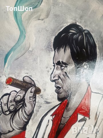 Картина на Al Pacino Белязаният - Tony Montana Scarface, снимка 2 - Картини - 41043822