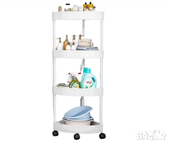 Ъглова въртяща се поставка Corner Storage Rack – максимално използване на всеки сантиметър пространс, снимка 10 - Други стоки за дома - 51948087