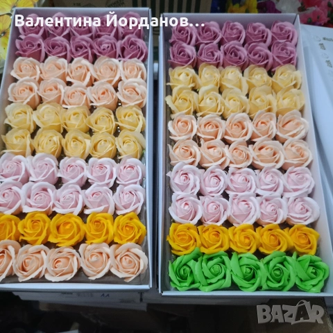 сапунени рози , снимка 3 - Изкуствени цветя - 53296012