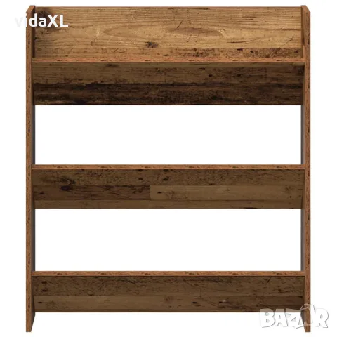 vidaXL Стенен шкаф за обувки от старо дърво 80x18x90 cm, снимка 5 - Шкафове - 56148229