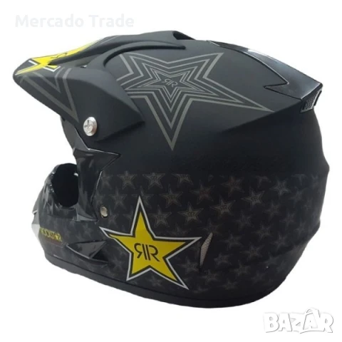 Каска за мотор, Кросова, S и M размер, Черен , снимка 4 - Аксесоари и консумативи - 50577695