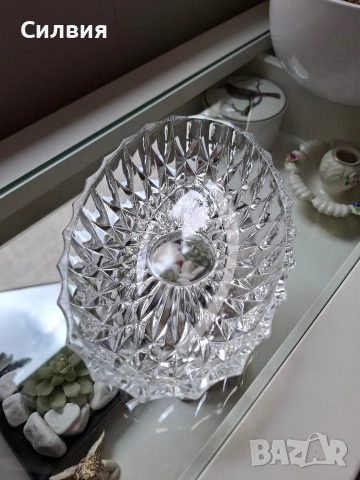 Ретро кристална купа , снимка 3 - Аксесоари за кухня - 53438928