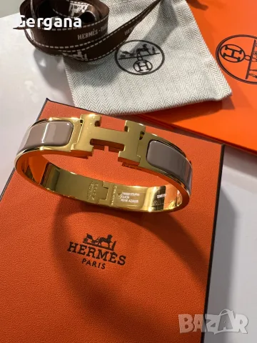 бежова гривна Hermes, снимка 2 - Гривни - 56073543