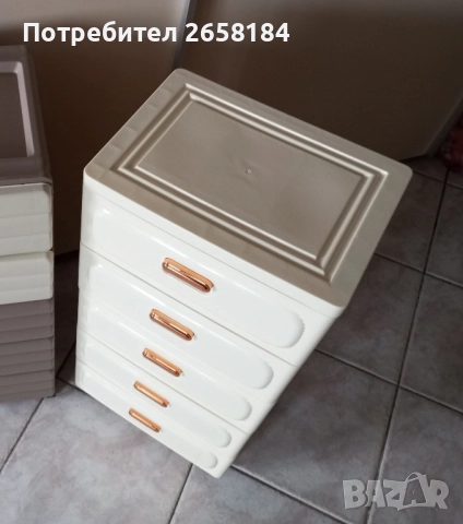 Шкаф с 5 чекмеджета, цвят крем, нов., снимка 5 - Шкафове - 51373771