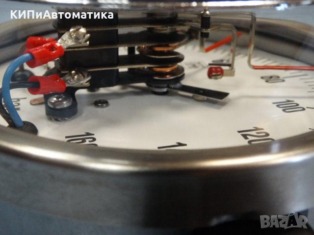 Ел. контактен Манометър Nuova Fima Ф 160, 160 bar, снимка 6 - Резервни части за машини - 34450161