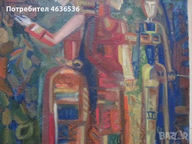 Красива Картина масло, платно ,художник Силвия Радева, снимка 5 - Картини - 52573679