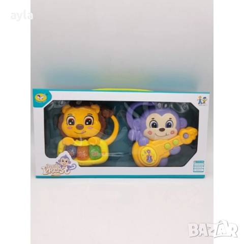 Бебе пиано-лъв с китара-маймунка