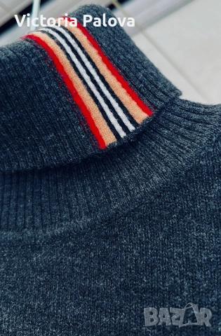 Оригинално поло BURBERRY LONDON, ENGLAND унисекс, снимка 4 - Пуловери - 53740556