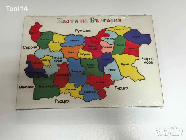 Пъзел карта на България 